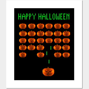 PUMPKIN INVADERS - Halloween Posters and Art